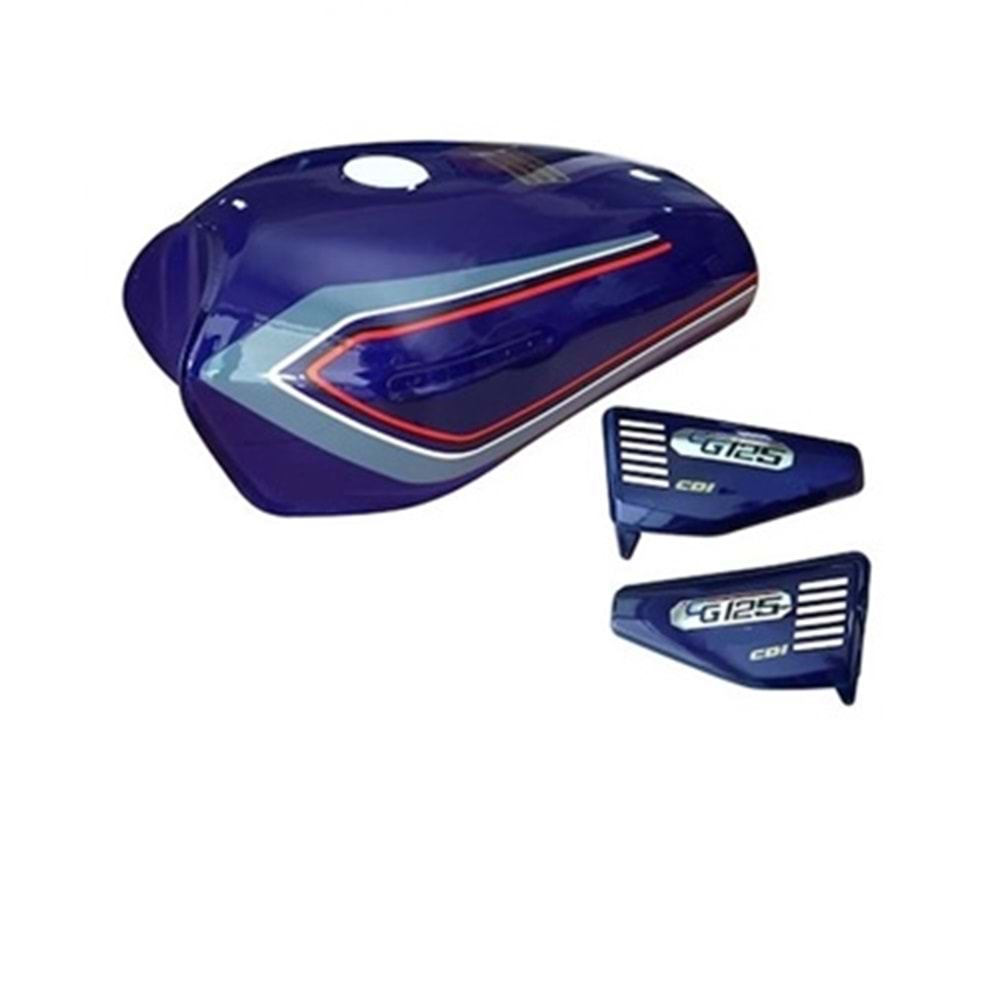BENZİN DEPOSU+YAN KAPAK 125 AGK MAVİ