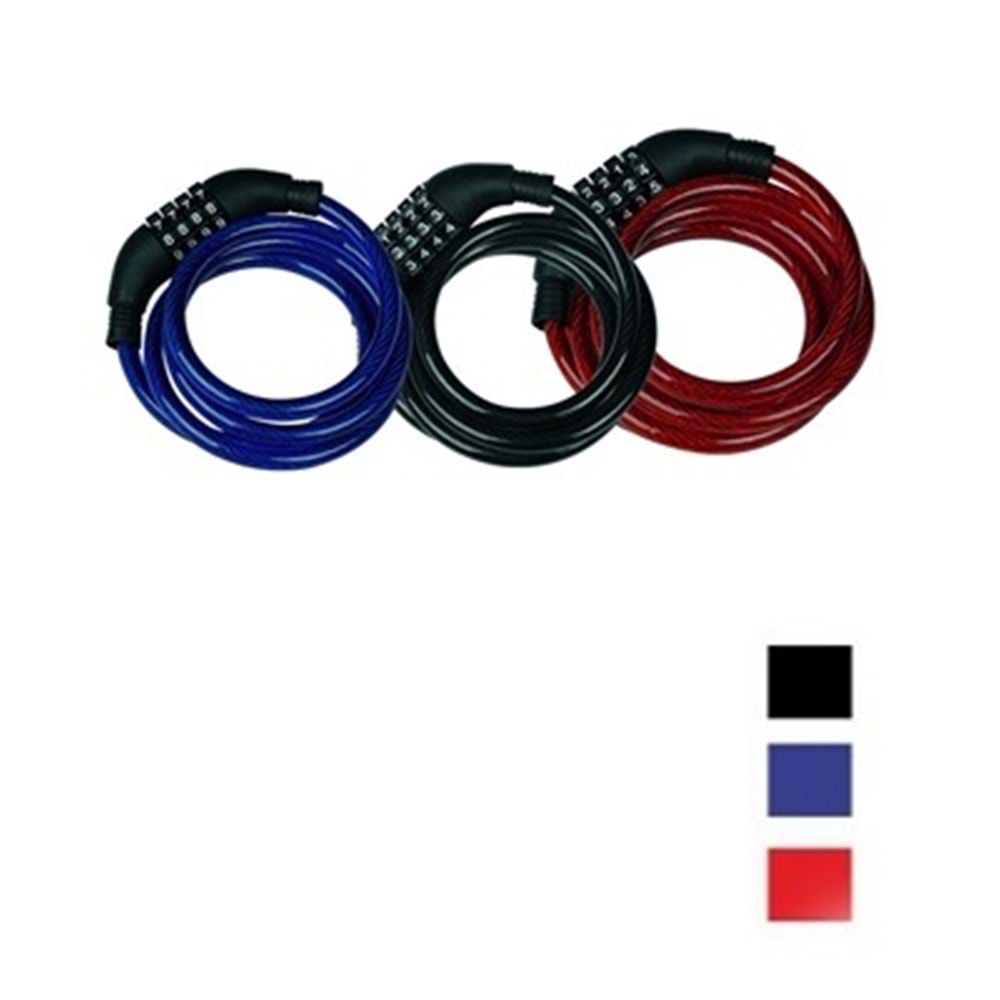 HALAT KİLİT 10*120 ŞİFRELİ 4 ŞİFRELİ ZHONGLİ