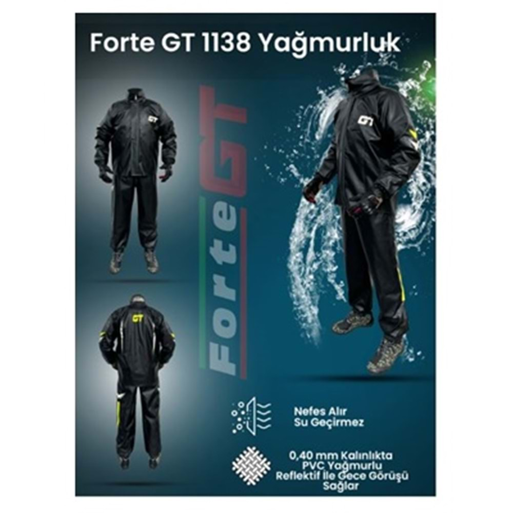 YAĞMURLUK FORTE GT 1138 PVC TAKIM XXL