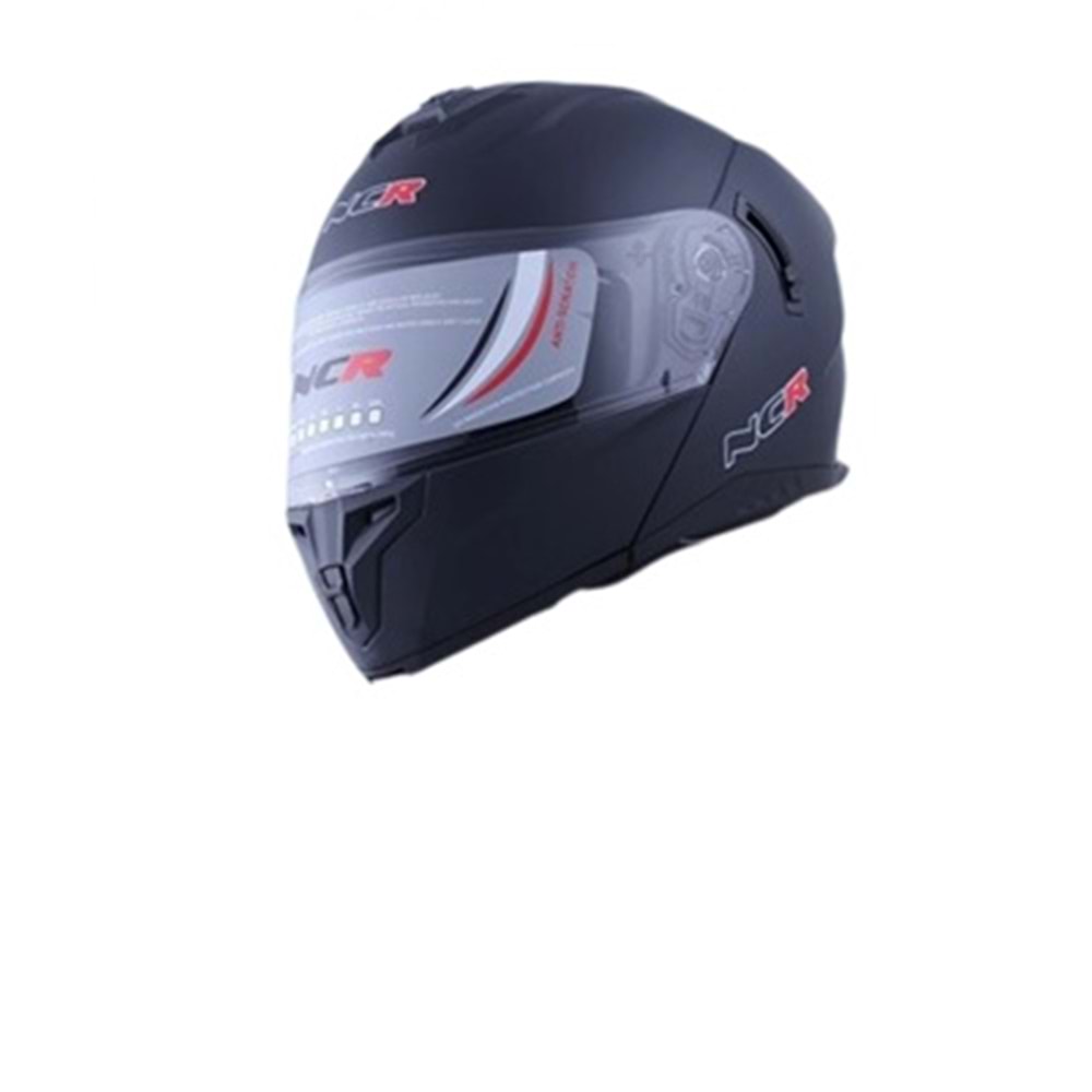 KASK ÇENE AÇILIR SERTİFİKALI PARLAK SİYAH S BEDEN MD 166