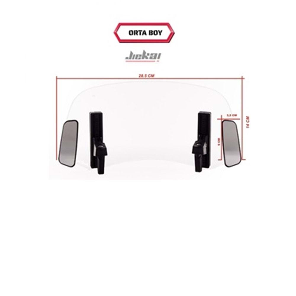 DİKİZ AYNALI ÇİFT BAĞLANTILI ASANSÖRLÜ DEFLEKTÖR 29x14