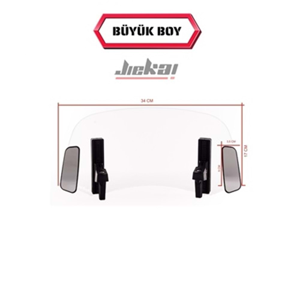DİKİZ AYNALI ÇİFT BAĞLANTILI ASANSÖRLÜ DEFLEKTÖR 34x17