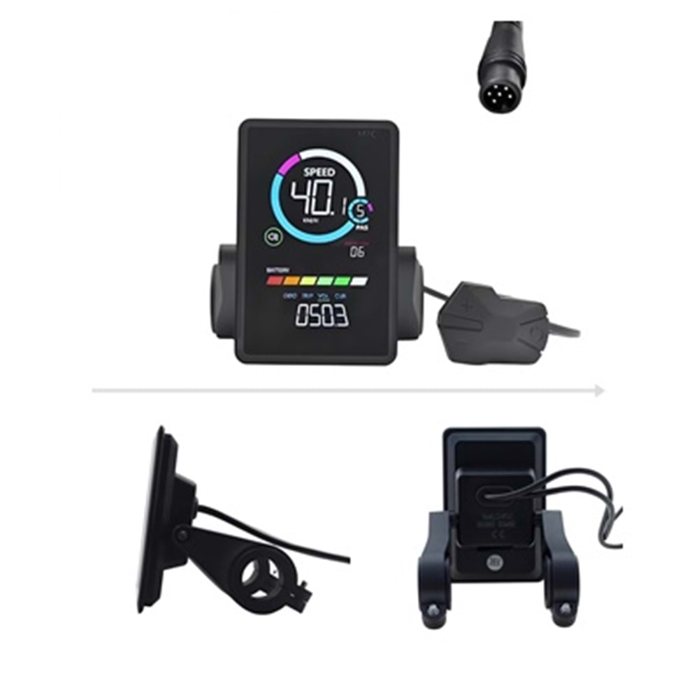 E BIKE EKRAN M7C-2 6 PİN RENKLİ RKS UYUMLU EKR 105