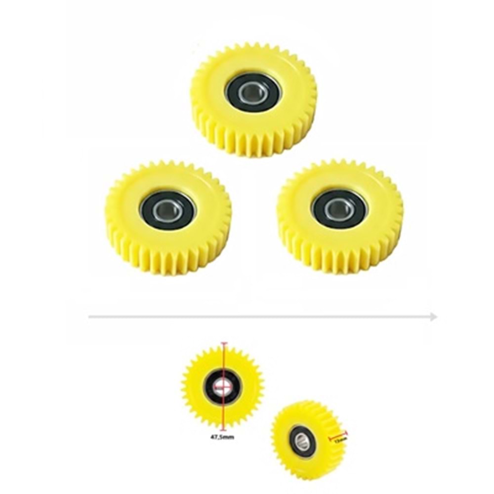 MOTOR DİŞLİ FAT BIKE 36T ÇAP 47.5 mm EN 13 mm 3 lü (KESTAMİT)