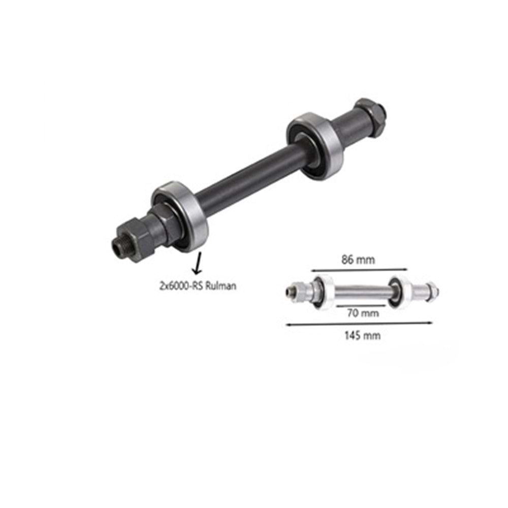 ARKA MİL BORUSU BİSİKLET (mandallı model için) 6000 RULMAN