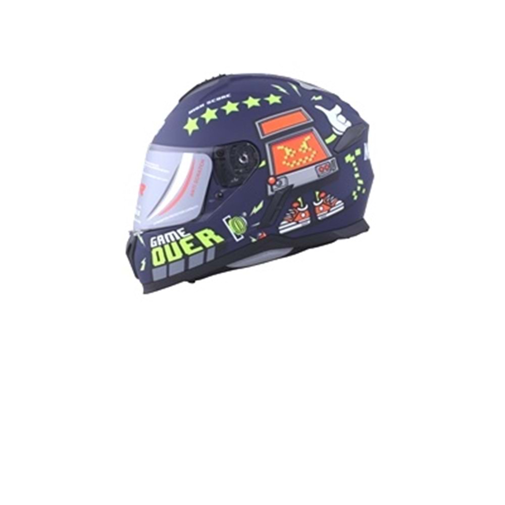 KASK KAPALI 802 ÇOCUK ECE BELGE GAME OVER 18-5 YL 53-54