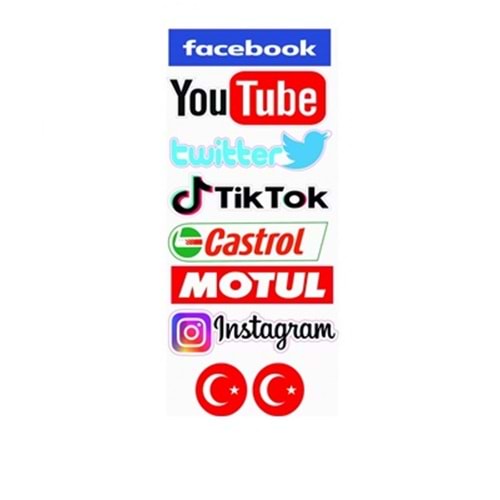 A4 ETİKET SETİ SOSYAL MEDYA