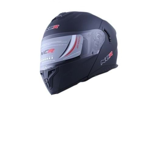 KASK ÇENE AÇILIR SERTİFİKALI PARLAK SİYAH XL BEDEN MD 166