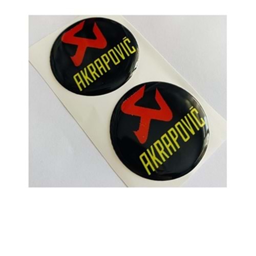 AKRAPOVİÇ DAMLA ETİKET 5X5 CM 2 Lİ