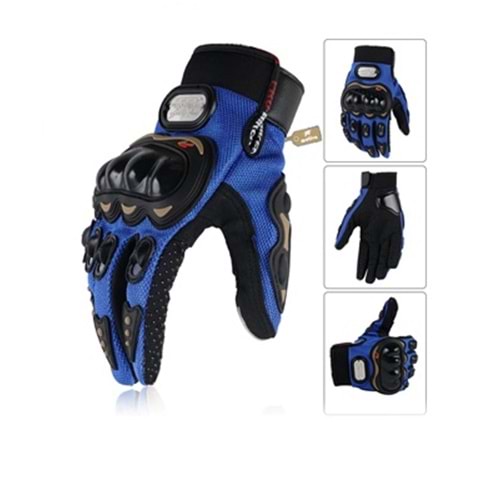 ELDİVEN KORUMALI YAZLIK PROBIKER MAVİ L BEDEN