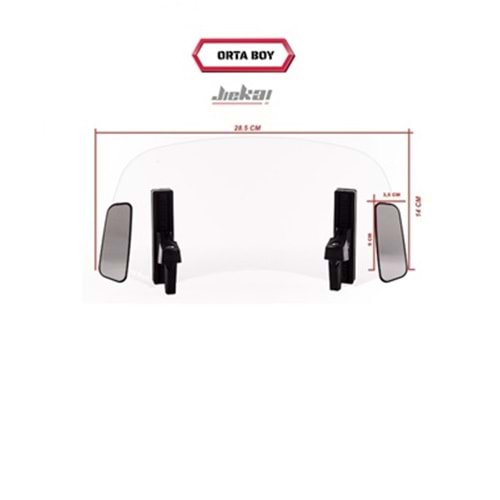 DİKİZ AYNALI ÇİFT BAĞLANTILI ASANSÖRLÜ DEFLEKTÖR 29x14