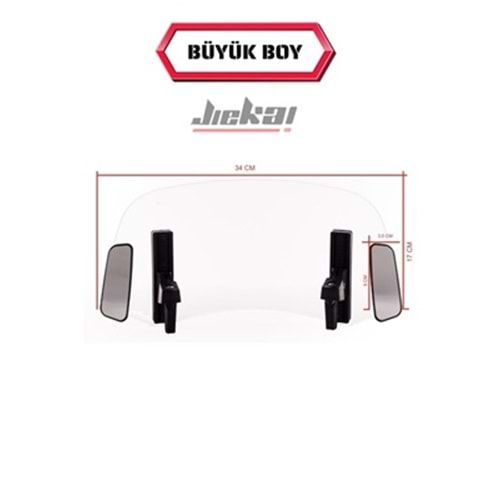 DİKİZ AYNALI ÇİFT BAĞLANTILI ASANSÖRLÜ DEFLEKTÖR 34x17