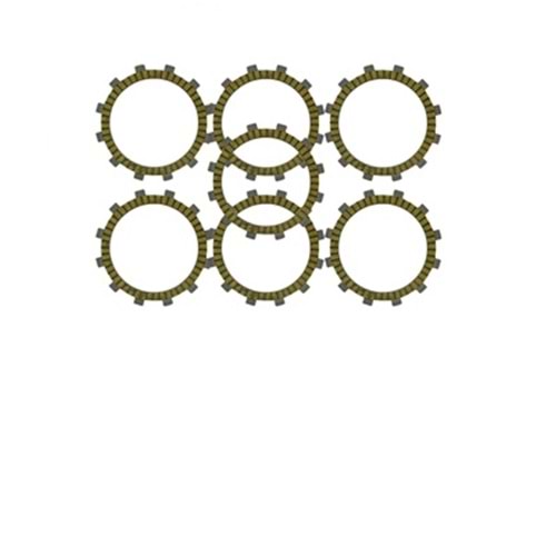 DEBRİYAJ YAPRAK BALATA 7 Lİ NK250 (2016-2022) 134*120*95