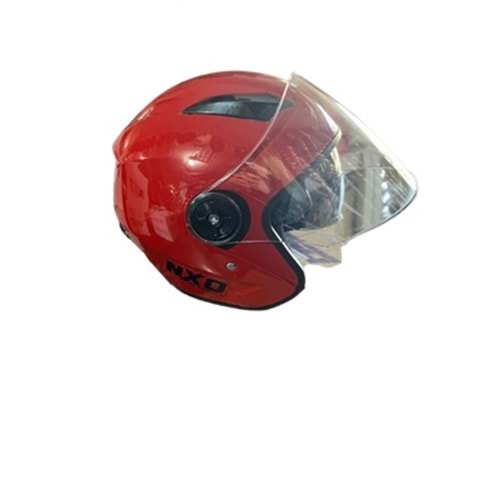 KASK ÇENESİZ GÖZLÜKLÜ NXO KIRMIZI