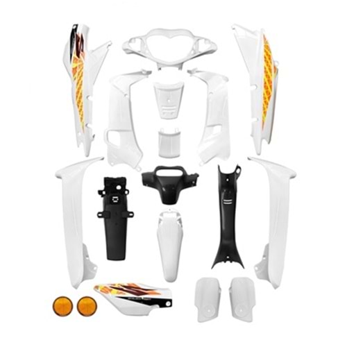 KAPORTA SETİ 100 ÇELİK FALKON YUKİ BEYAZ