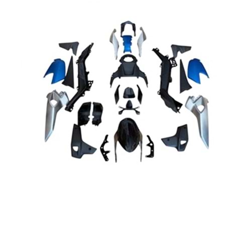 KAPORTA SETİ MAVİ-SİYAH NK250 (26 parça)