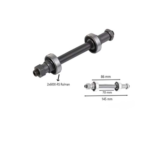 ARKA MİL BORUSU BİSİKLET (mandallı model için) 6000 RULMAN