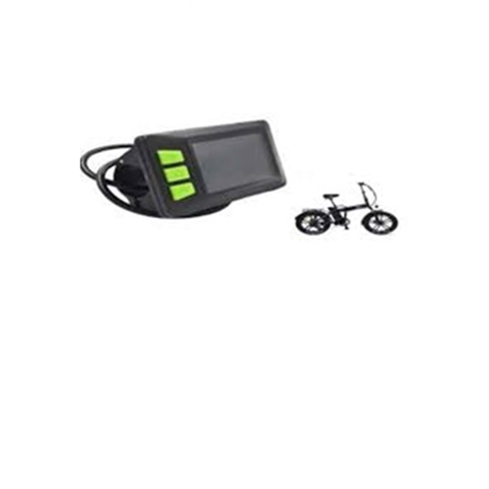 E BIKE EKRAN DİJİTAL YEŞİL DÜĞMELİ MK0500